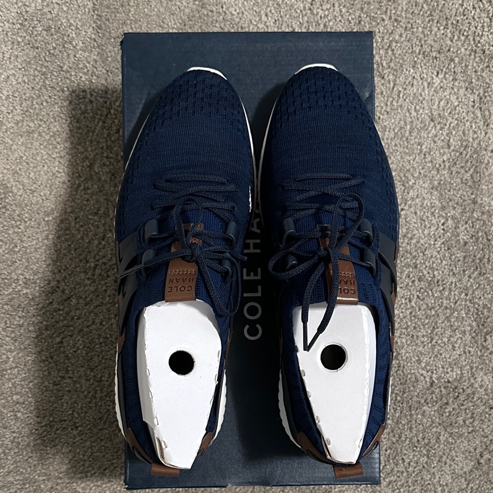 Cole Haan Men's Dark Blue and Brown Sneakers